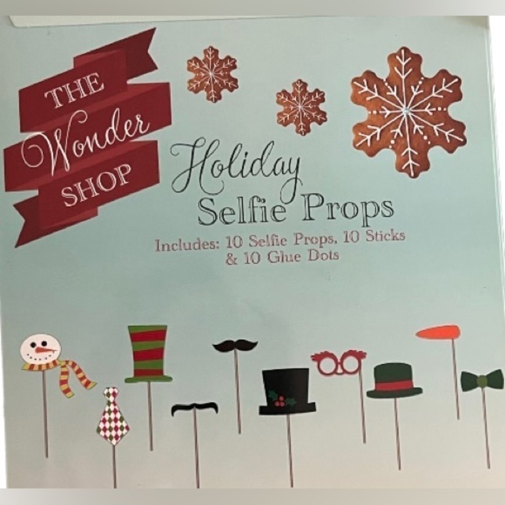 Wonder Shop Holiday Selfie Props Christmas Photo Booth Props Party Decor